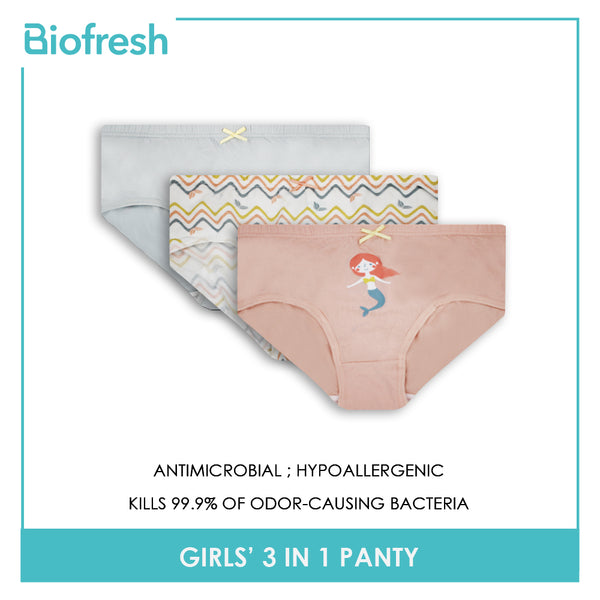 Biofresh Girls' Antimicrobial Panty 3 pieces in a pack UGPKG2301