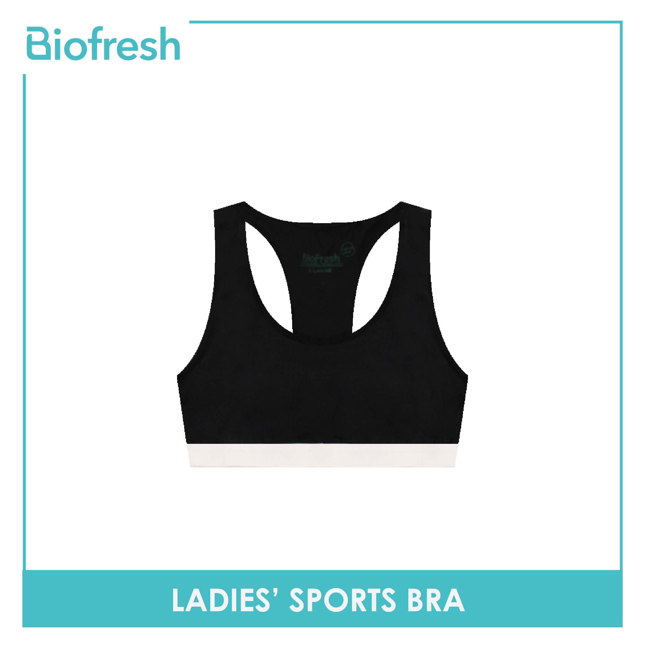 Biofresh Ladies' OVERRUNS Antimicrobial Sports Bra 1 Piece ULBRCO1 (6671016755305)