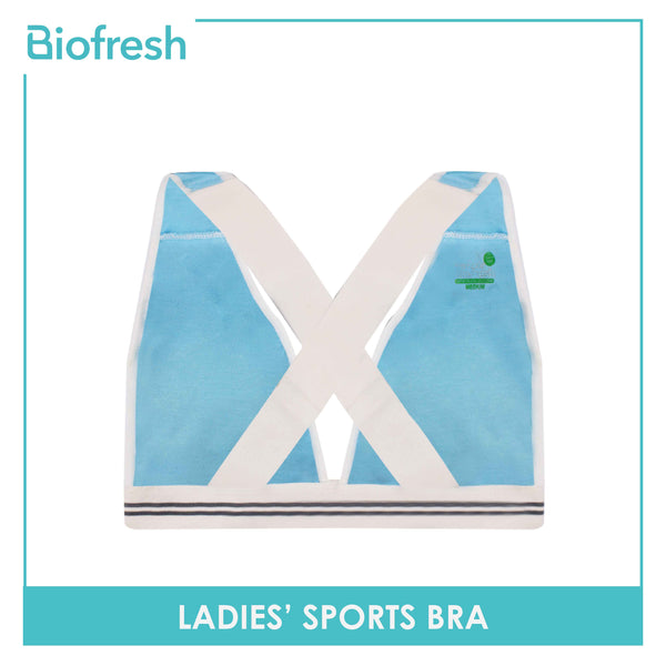 Biofresh Ladies' OVERRUNS Antimicrobial Sports Bra 1 Piece ULBRCO2 (6672023519337)