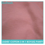 Biofresh Ladies' Antimicrobial Cotton Boyleg Panty 3 pieces in a pack ULPBG13