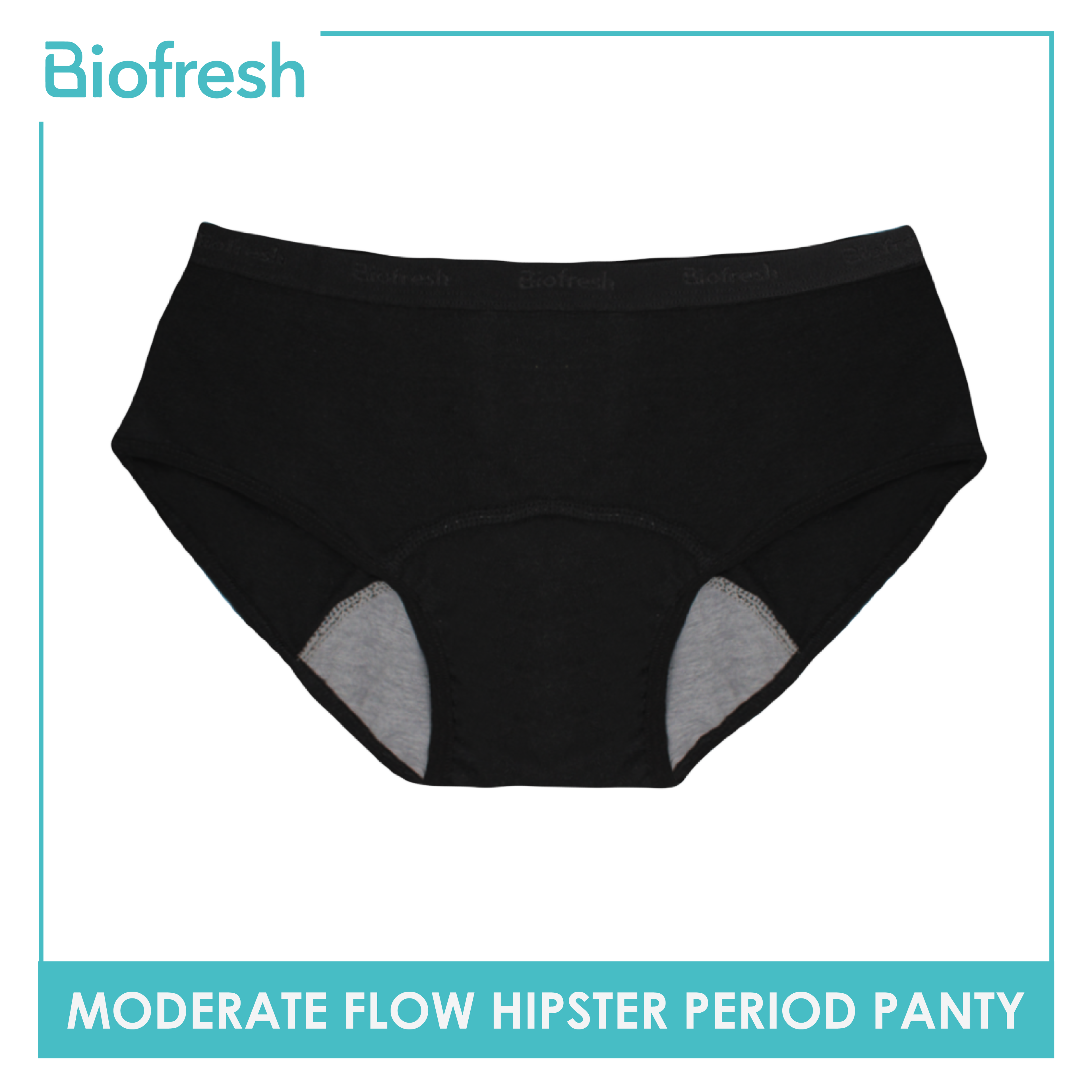 Biofresh Ladies' 4 Layers Moderate Flow Leak Proof Menstrual Hipster Period Panty 1 piece ULPH1401