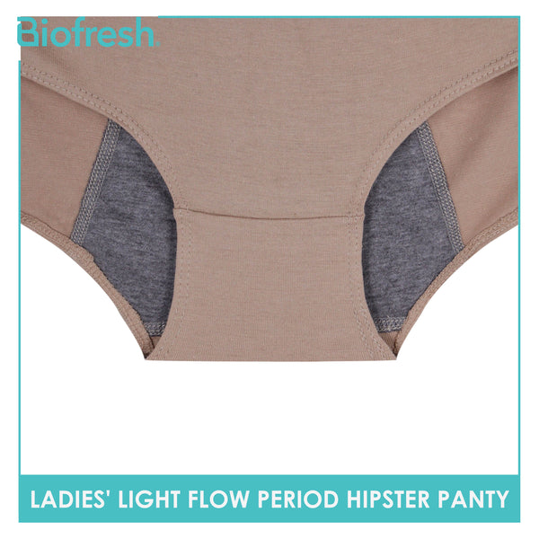 Biofresh Ladies' Antimicrobial Light Flow Leak Proof Menstrual Hipster Period Panty 1 piece ULPHG0402
