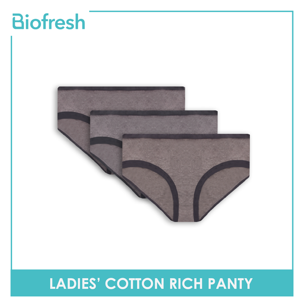 Biofresh Ladies' OVERRUNS Antimicrobial Panty 3 pieces in a pack ULPQ1 (6671318286441)