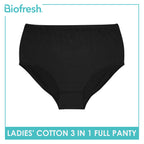 Biofresh Ladies' Antimicrobial Cotton Full Panty 3 pieces in a pack ULPRG1