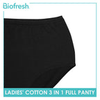 Biofresh Ladies' Antimicrobial Cotton Full Panty 3 pieces in a pack ULPRG1