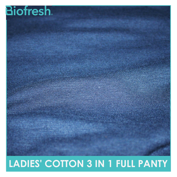 Biofresh Ladies' Antimicrobial Cotton Full Panty 3 pieces in a pack ULPRG1