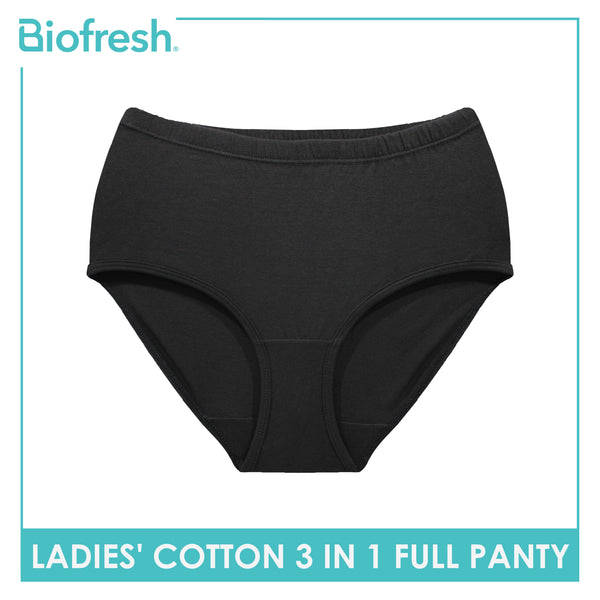 Biofresh Ladies' Antimicrobial Cotton Full Panty 3 pieces in a pack ULPRG4