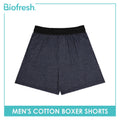 Biofresh Men's Antimicrobial Cotton Boxer Shorts 1 piece UMBB0101