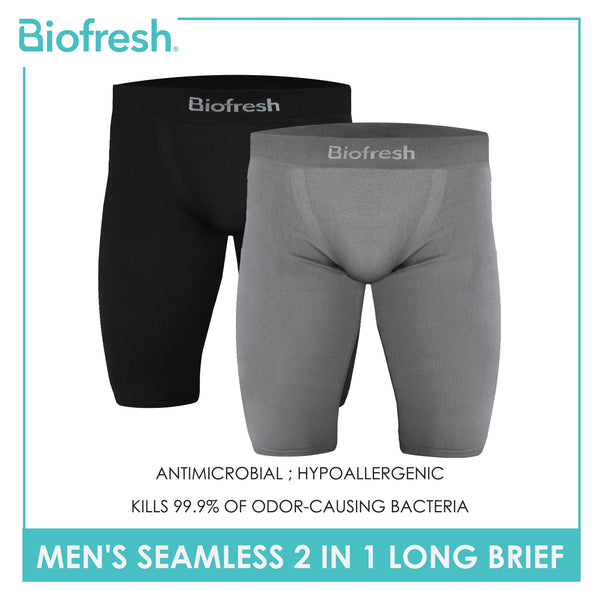 Biofresh Men's Antimicrobial Seamless Long Brief 2 pieces in a pack UMBB2401