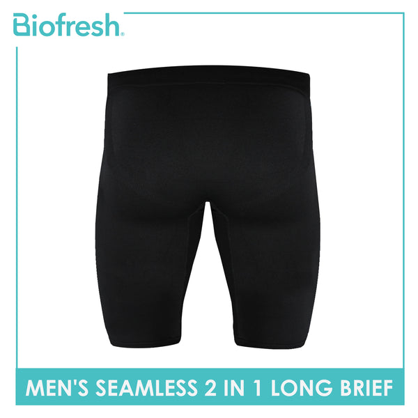 Biofresh Men's Antimicrobial Seamless Long Brief 2 pieces in a pack UMBB2401