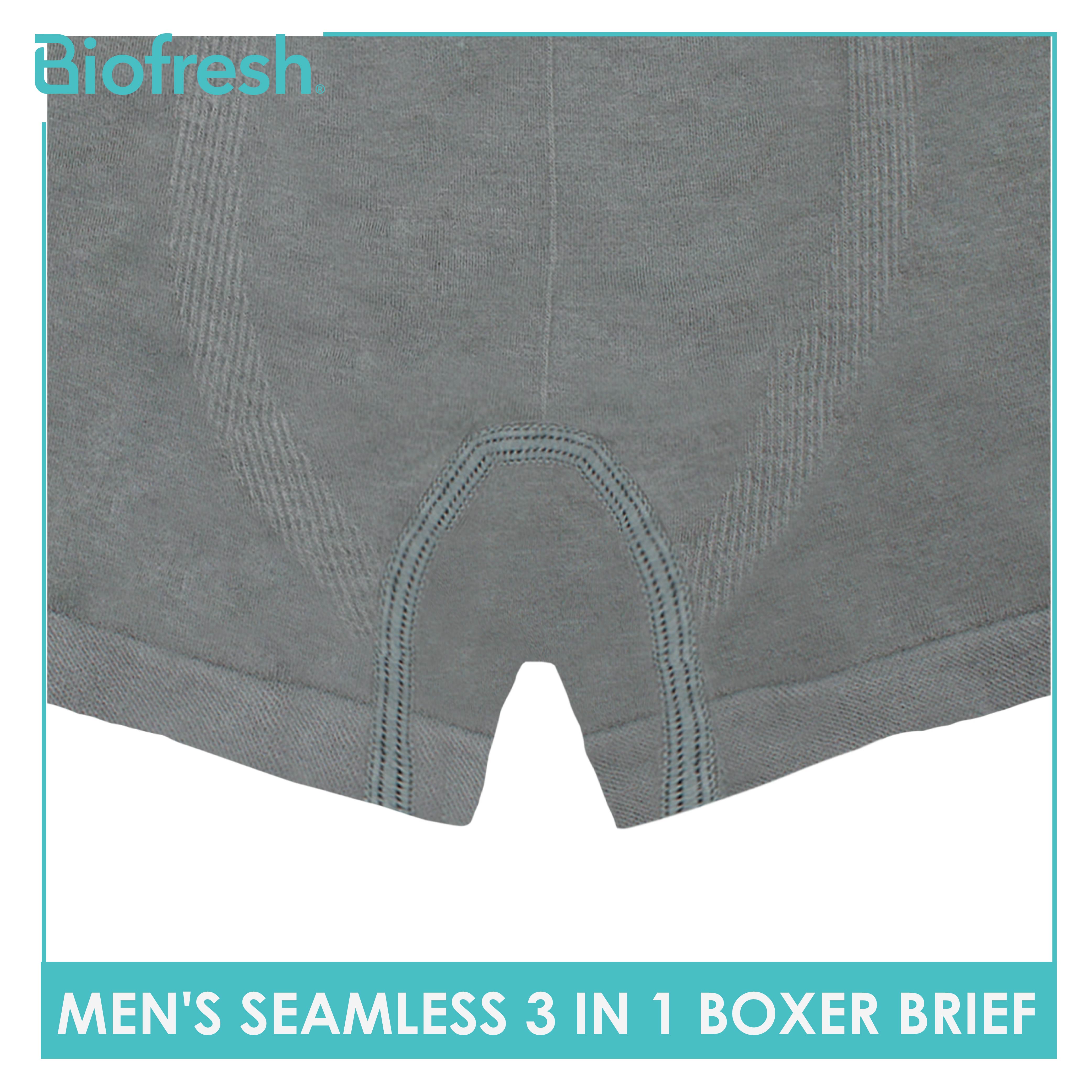 Buy Biofresh Men's Antimicrobial Seamless Boxer Brief 3 Pieces In A Pack  Umbbg10 2024 Online