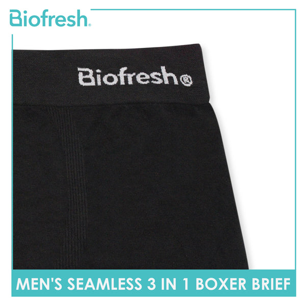Biofresh Men's Antimicrobial Seamless Boxer Brief 3 pieces in a pack UMBBG23
