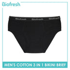 Biofresh Men's Antimicrobial Cotton Bikini Brief 3 pieces in a pack UMBCG9
