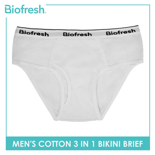 Biofresh Men's Antimicrobial Cotton Bikini Brief 3 pieces in a pack UMBCG9
