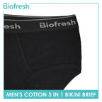 Biofresh Men's Antimicrobial Cotton Bikini Brief 3 pieces in a pack UMBCG9