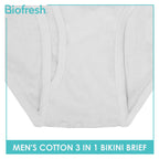 Biofresh Men's Antimicrobial Cotton Bikini Brief 3 pieces in a pack UMBCG9