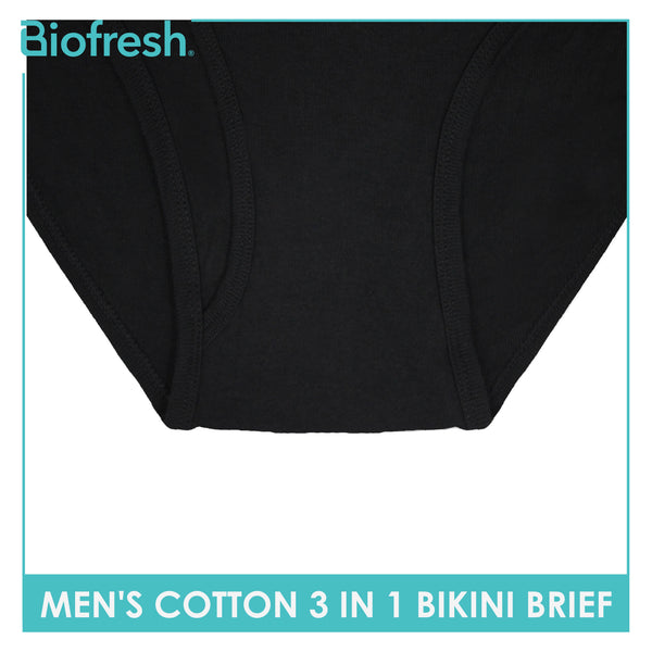 Biofresh Men's Antimicrobial Cotton Bikini Brief 3 pieces in a pack UMBCG9
