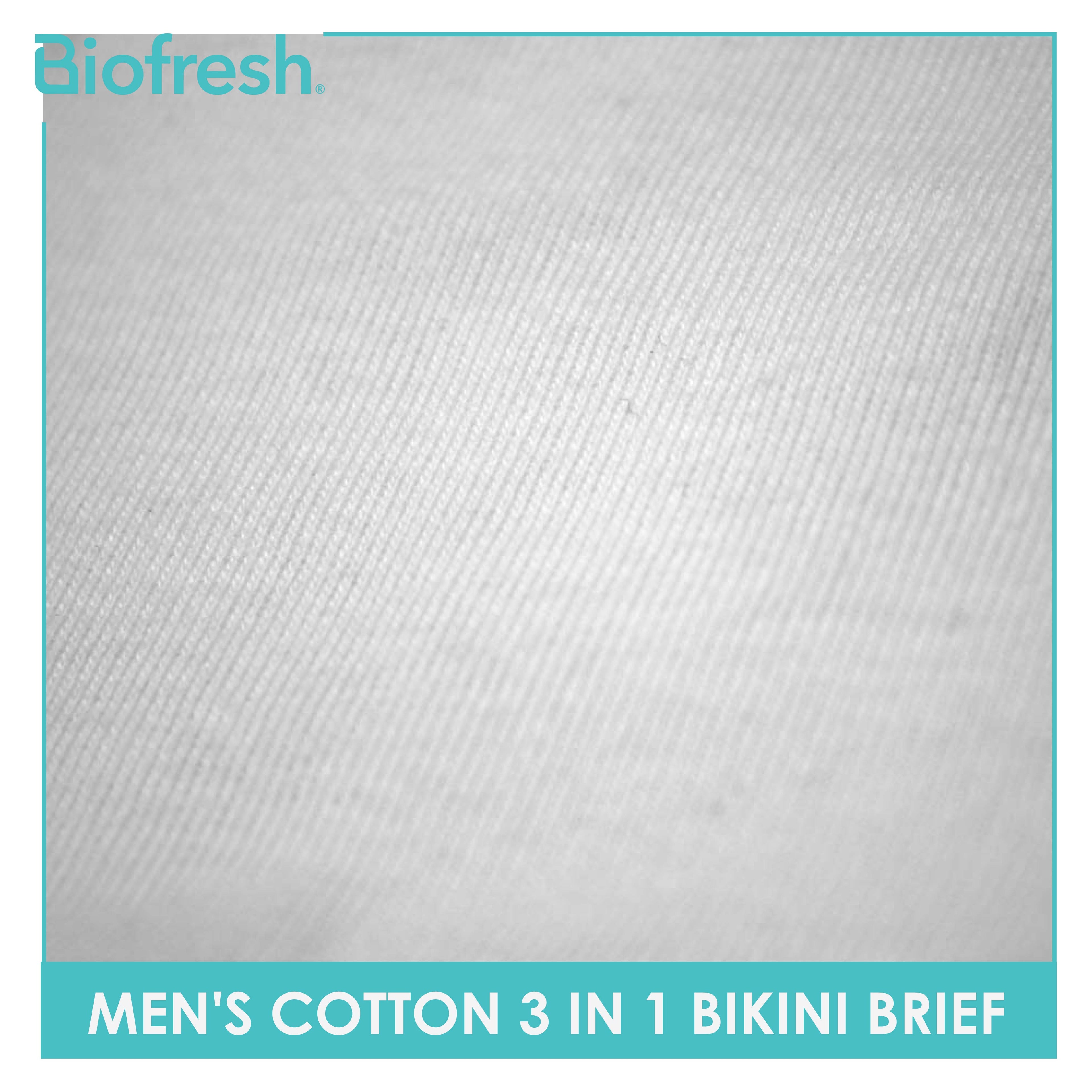 Biofresh Men's Antimicrobial Cotton Bikini Brief 3 pieces in a pack UMBCG9
