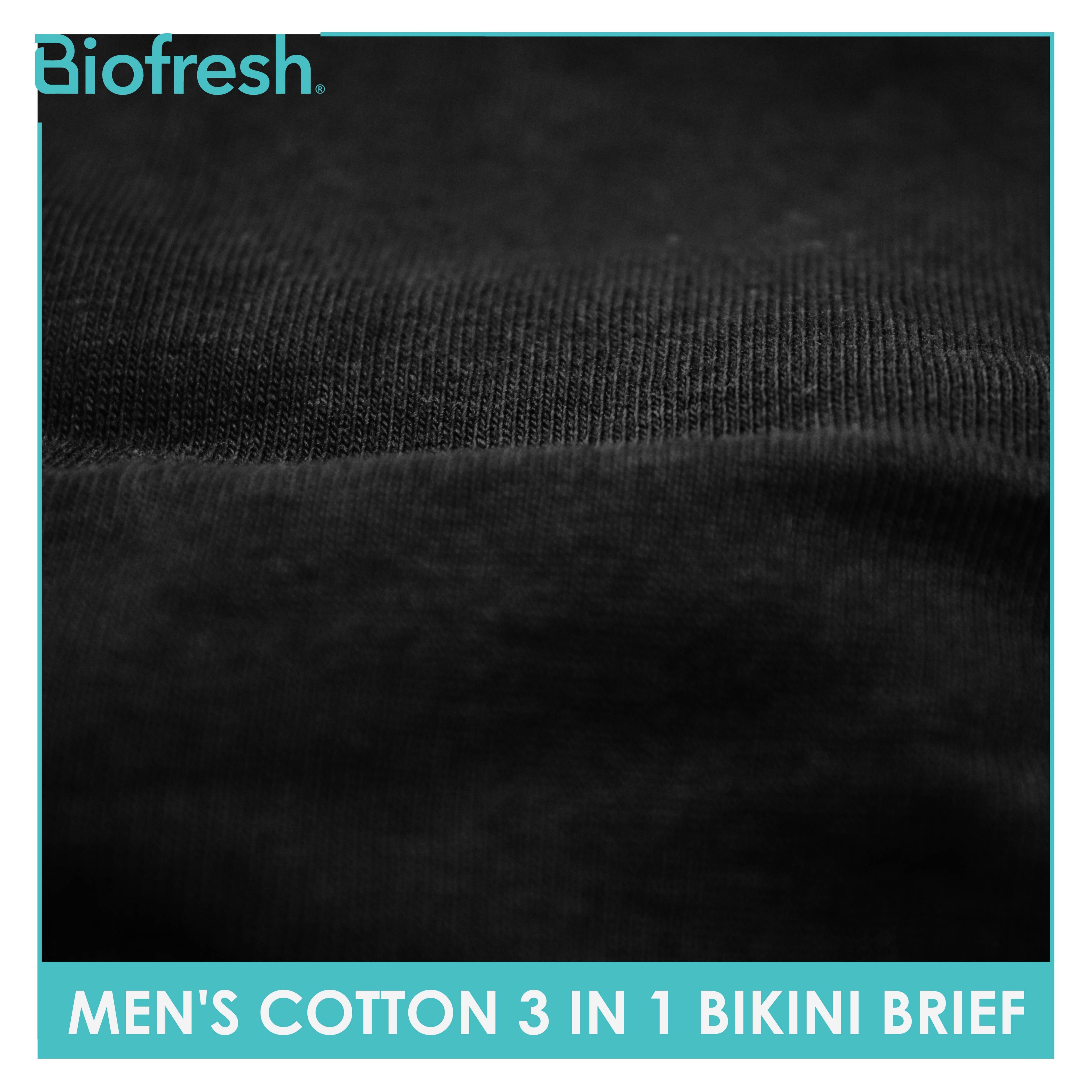 Biofresh Men's Antimicrobial Cotton Bikini Brief 3 pieces in a pack UMBCG9
