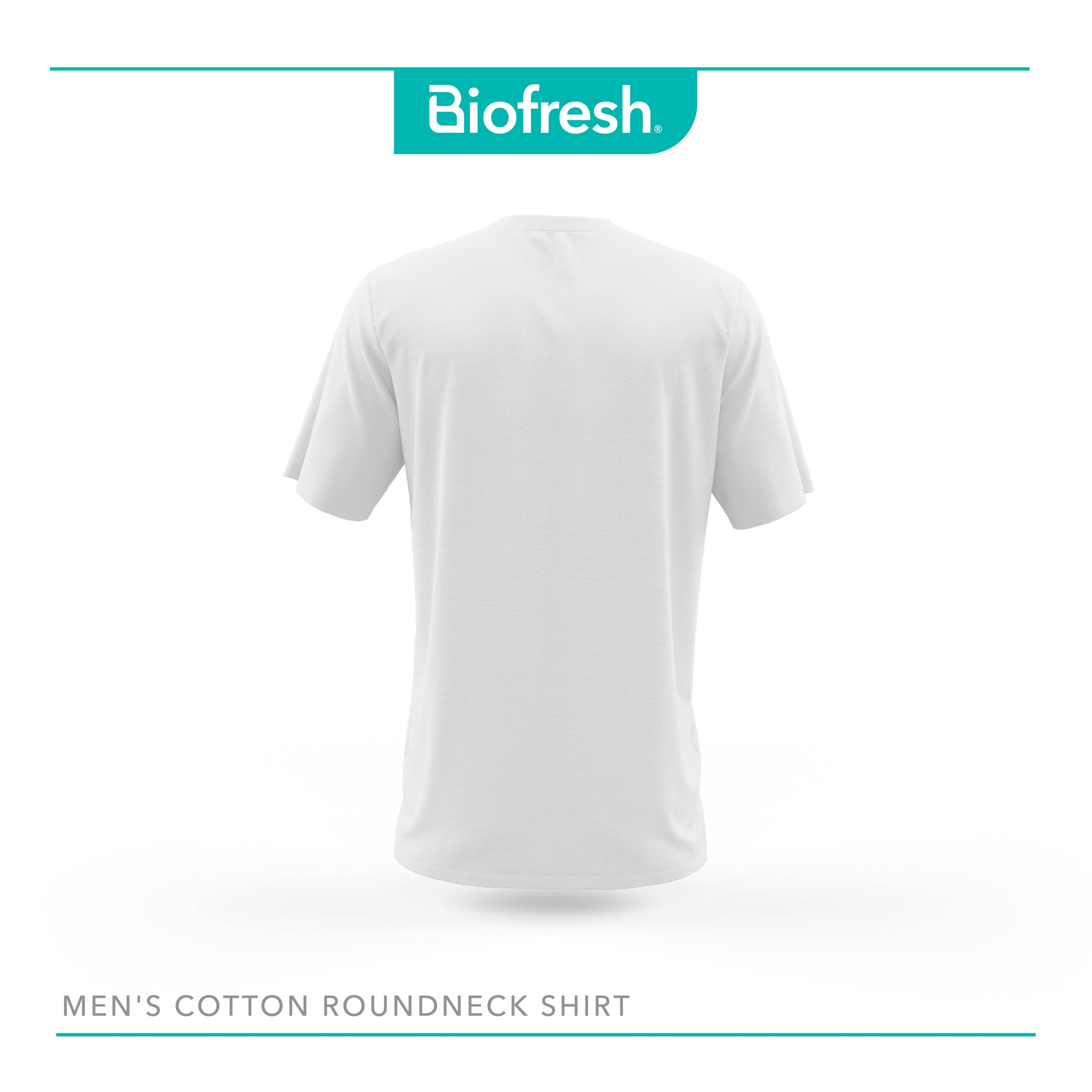 Biofresh Men's Antimicrobial Cotton Classic Regular Fit Roundneck Shirt 1 piece UMSCR1
