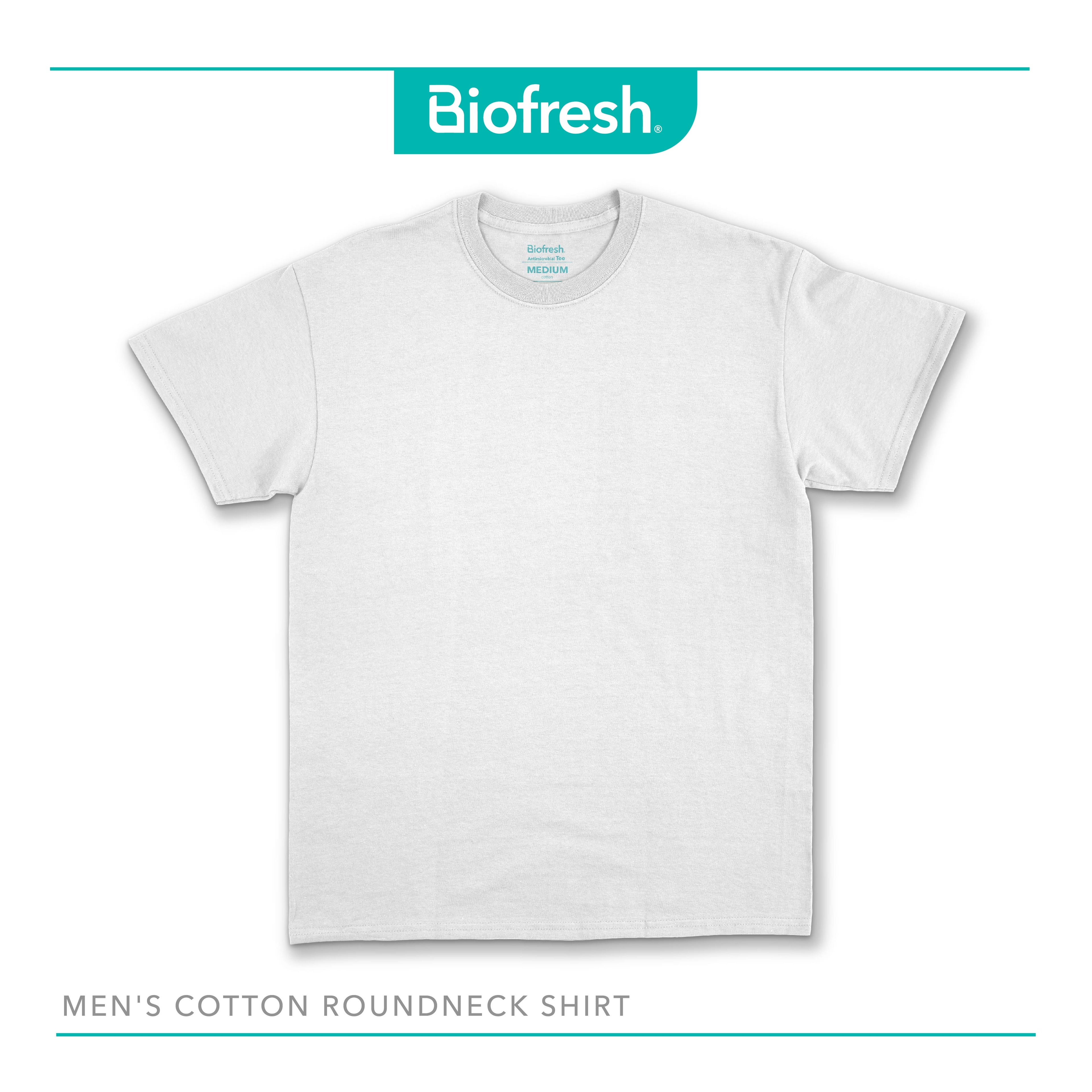 Biofresh Men's Antimicrobial Cotton Classic Regular Fit Roundneck Shirt 1 piece UMSCR1