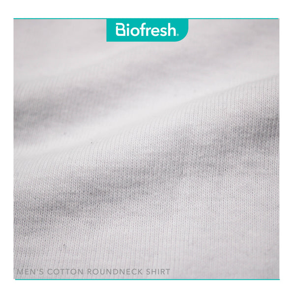 Biofresh Men's Antimicrobial Cotton Classic Regular Fit Roundneck Shirt 1 piece UMSCR1
