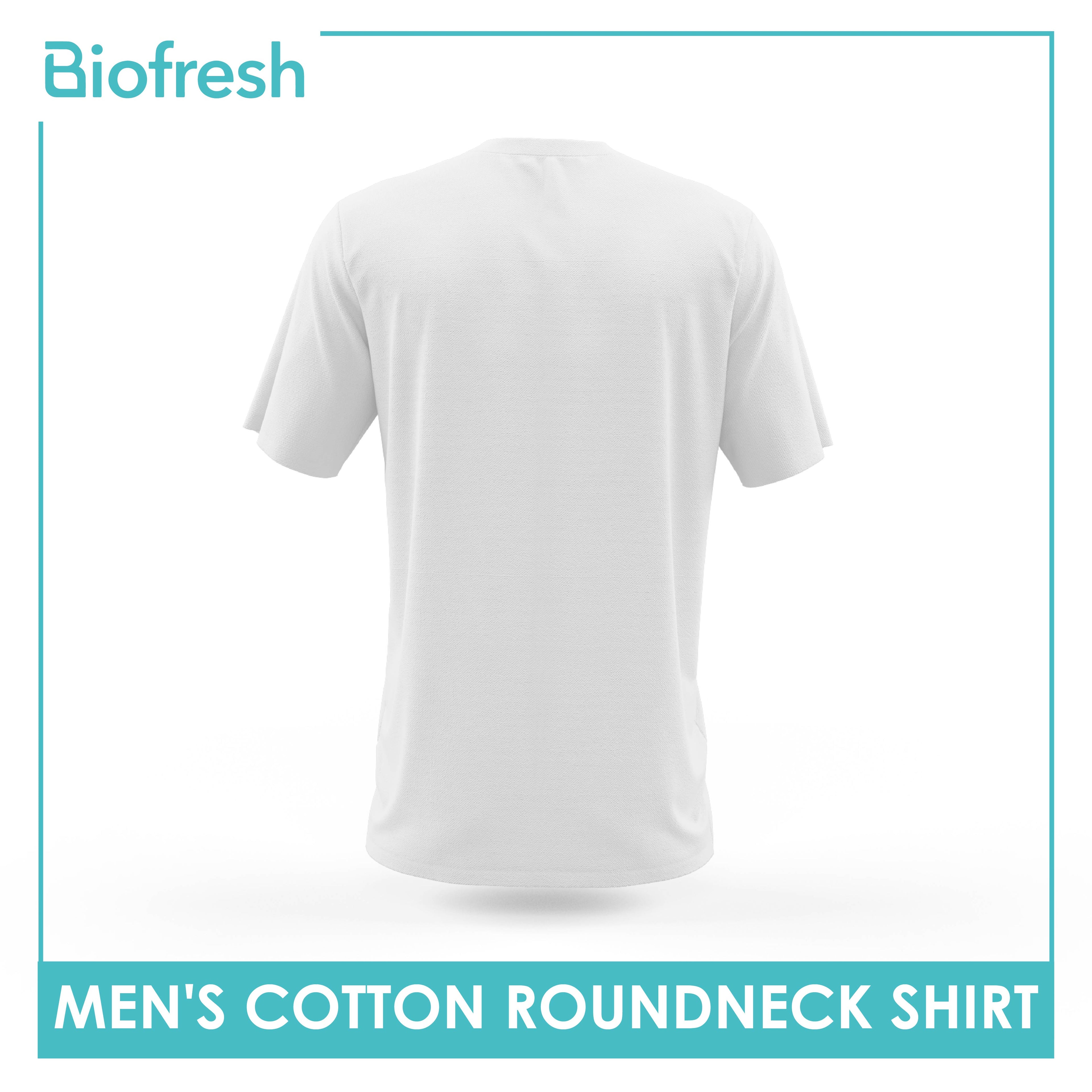 Biofresh Men's Antimicrobial Cotton Premium Slim Fit Roundneck Shirt 1 piece UMSPR1