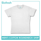 Biofresh Men's Antimicrobial Cotton Premium Slim Fit Roundneck Shirt 1 piece UMSPR1
