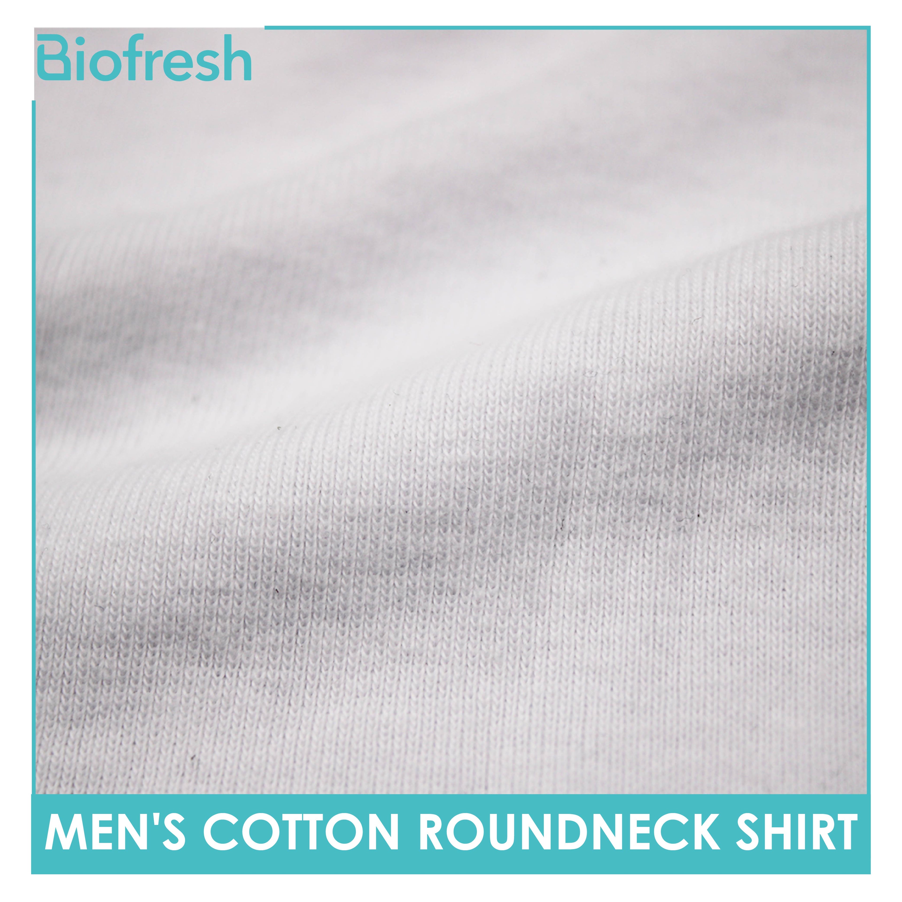 Biofresh Men's Antimicrobial Cotton Premium Slim Fit Roundneck Shirt 1 piece UMSPR1
