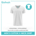 Biofresh Men's Antimicrobial Cotton Premium Slim Fit V-Neck Shirt 1 piece UMSPV1