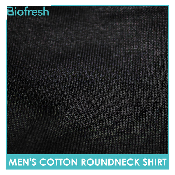 Biofresh Men's Antimicrobial Cotton Premium Slim Fit Roundneck Shirt 1 piece UMSRP3