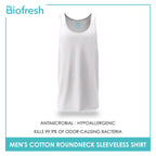 Biofresh Men's Antimicrobial Cotton Classic Regular Fit Roundneck Sleeveless Shirt 1 piece UMSSC1