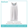 Biofresh Men's Antimicrobial Cotton Classic Regular Fit Roundneck Sleeveless Shirt 1 piece UMSSC1