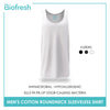 Biofresh Men's Antimicrobial Cotton Premium Slim Fit Roundneck Sleeveless Shirt 1 piece UMSSP1