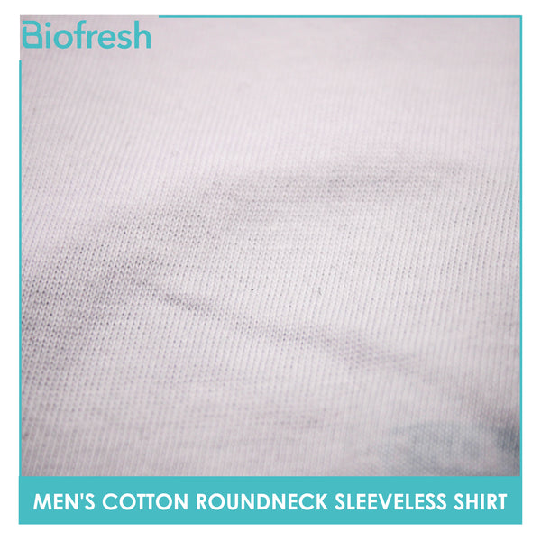 Biofresh Men's Antimicrobial Cotton Premium Slim Fit Roundneck Sleeveless Shirt 1 piece UMSSP1