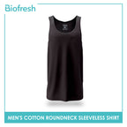 Biofresh Men's Antimicrobial Cotton Premium Slim Fit Roundneck Sleeveless Shirt 1 piece UMSSP1