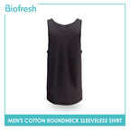 Biofresh Men's Antimicrobial Cotton Premium Slim Fit Roundneck Sleeveless Shirt 1 piece UMSSP1