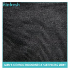 Biofresh Men's Antimicrobial Cotton Premium Slim Fit Roundneck Sleeveless Shirt 1 piece UMSSP1