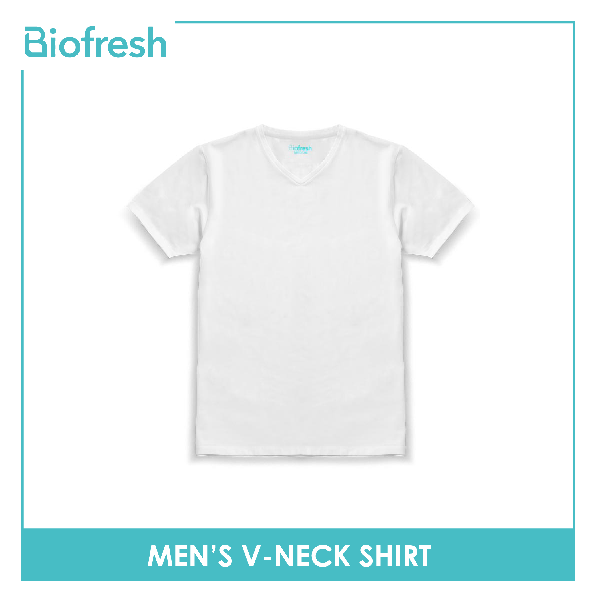Biofresh Men's OVERRUNS Antimicrobial V-Neck shirt 1 piece UMSVCO1 (6670931230825)