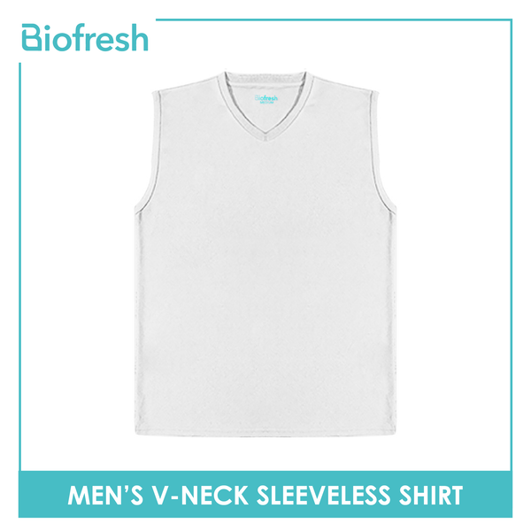 Biofresh Men's OVERRUNS Antimicrobial V-Neck Sleeveless Shirt 1 piece UMSVSCO1 (6671349776489)