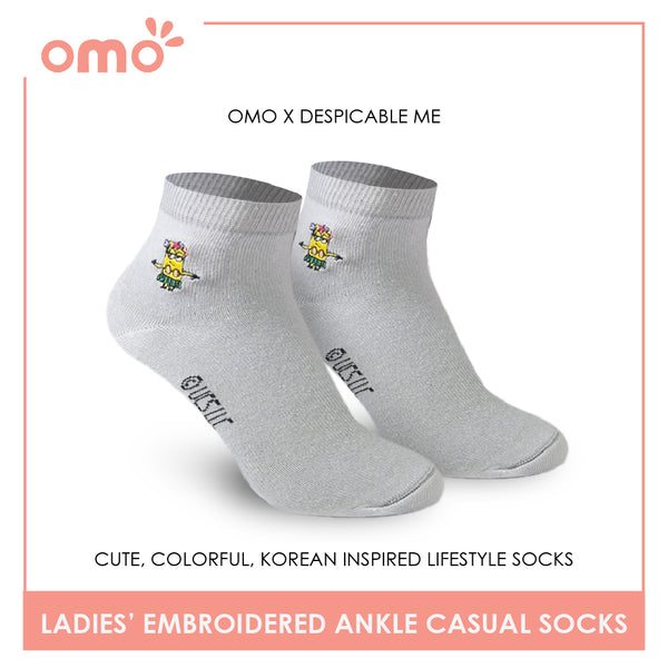 OMO OLCDME9401 Ladies Cotton Ankle Casual Socks 1 Pair (4560301391977)