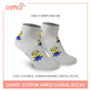 OMO OLCDM9401 Despicable Me Minions Ladies' Cotton Ankle Casual Socks 1 pair