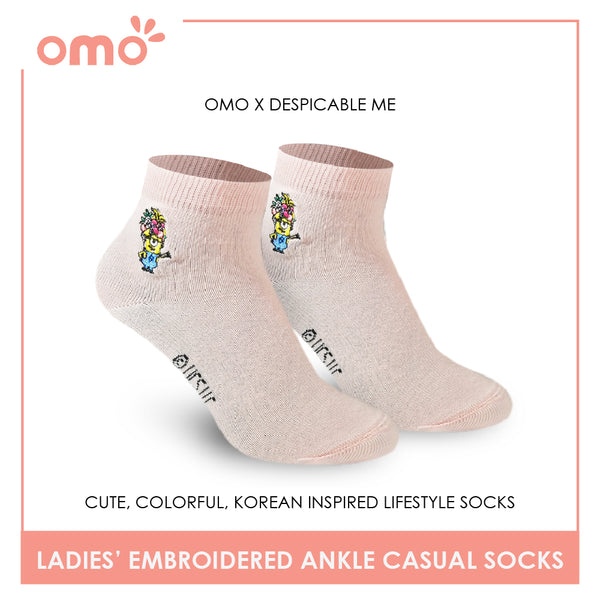 OMO OLCDME9403 Ladies Cotton Ankle Casual Socks 1 Pair (4560257777769)