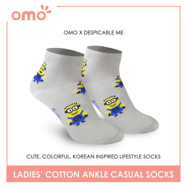 OMO OLCDM9401 Ladies Cotton Ankle Casual Socks 1 Pair (4560256598121)