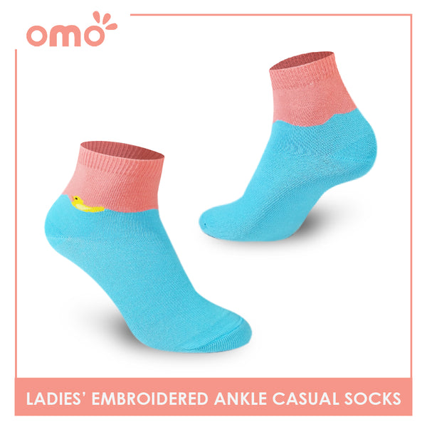 OMO OLCK1812 Ladies Cotton Ankle Casual Socks 1 Pair (4364827361385)