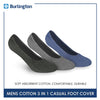Burlington Men's Lite Casual Foot Cover 3 pairs in a pack BMFCG4