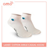 OMO OLCSSE9401 Ladies Cotton Ankle Casual Socks 1 pair
