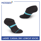 Microban Ladies’ Cotton Lite Thin Casual Low Cut Socks 3 pairs in a pack VLCKG14