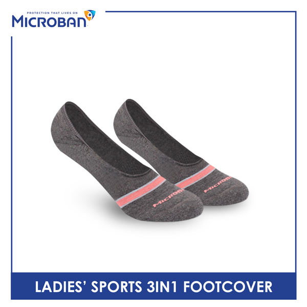 Microban Ladies' Cotton Thick Sports Foot Cover 3 pairs in a pack VLSFG4