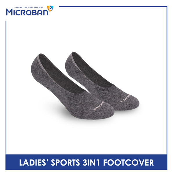 Microban Ladies' Cotton Thick Sports Foot Cover 3 pairs in a pack VLSFG5